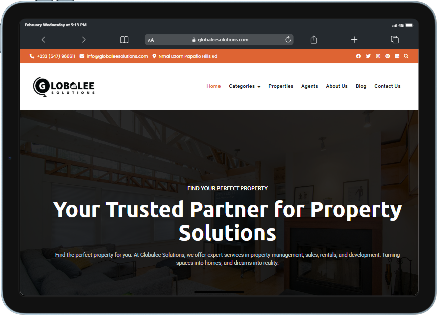 Globalee Solutions Website